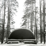 Старая летняя эстрада в "ногинском" парке, 70-е годы ХХ века