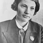 Евдокия Викторовна Виноградова после вручения Ордена Ленина, 1936 год
