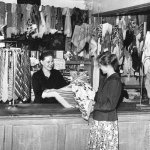 Магазин сельпо, посёлок Каменка, 50-е годы ХХ века