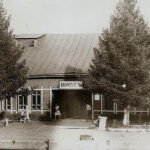 Железнодорожный вокзал в Вичуге со стороны перрона, 60-е годы ХХ века